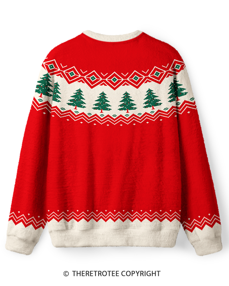 TheRetroTee Vintage 1960s Christmas Pine Tree Sweater