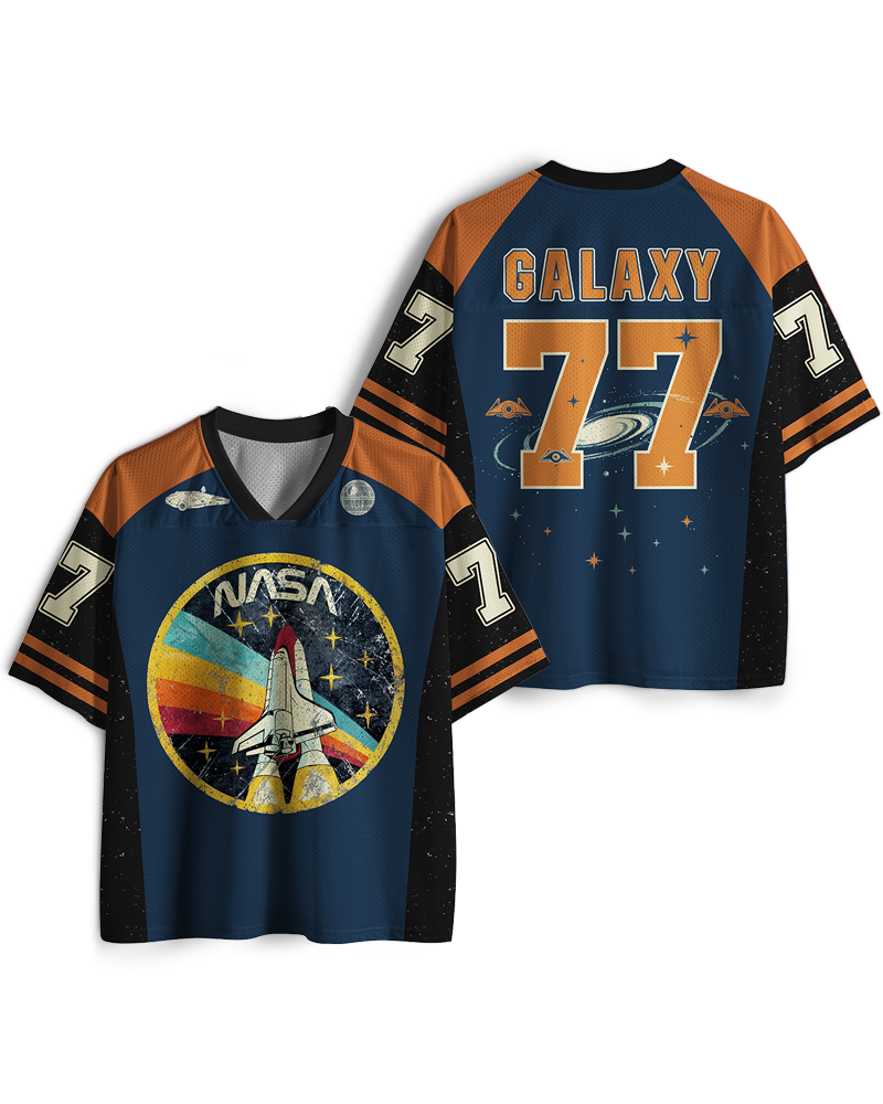 TheRetroTee Orbital Launch Program 1970s Mesh Jersey
