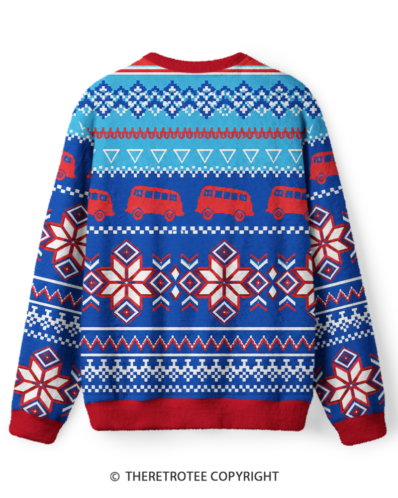 TheRetroTee Vintage Christmas Road Trip Sweater