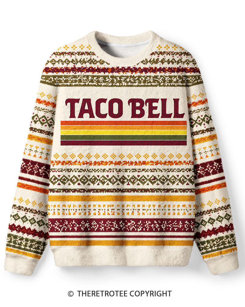 TheRetroTee Vintage Taco Paper Sweater