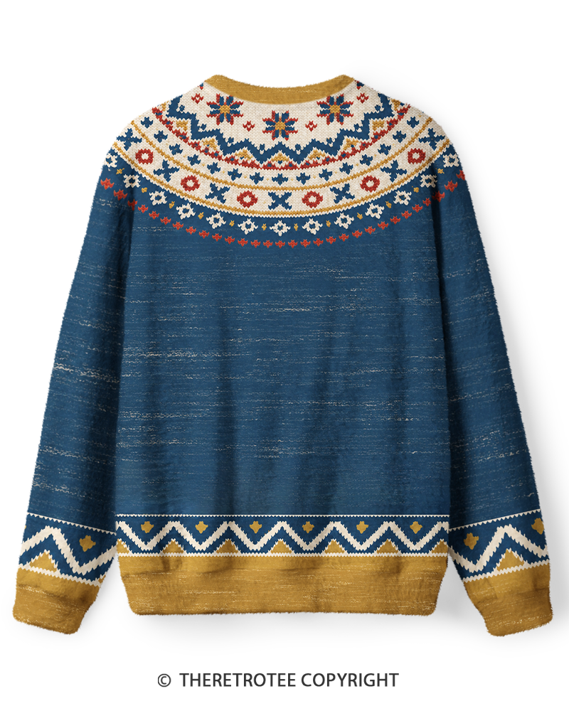 TheRetroTee Vintage 1970s Desert Sunburst Sweater