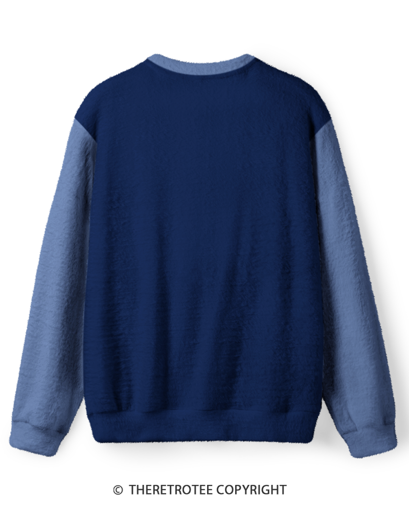 TheRetroTee Vintage 1980s Classic Game Day Stripe Sweater
