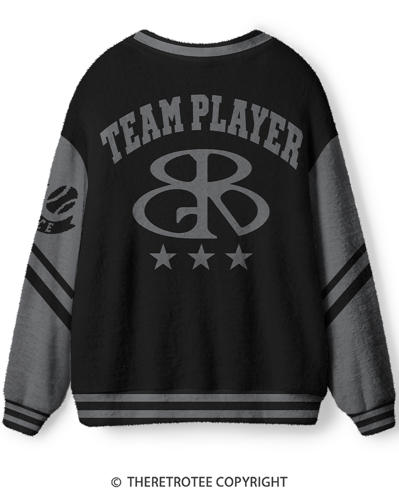 TheRetroTee Vintage 1980s Alumni Varsity Unisex Cardigan Sweater