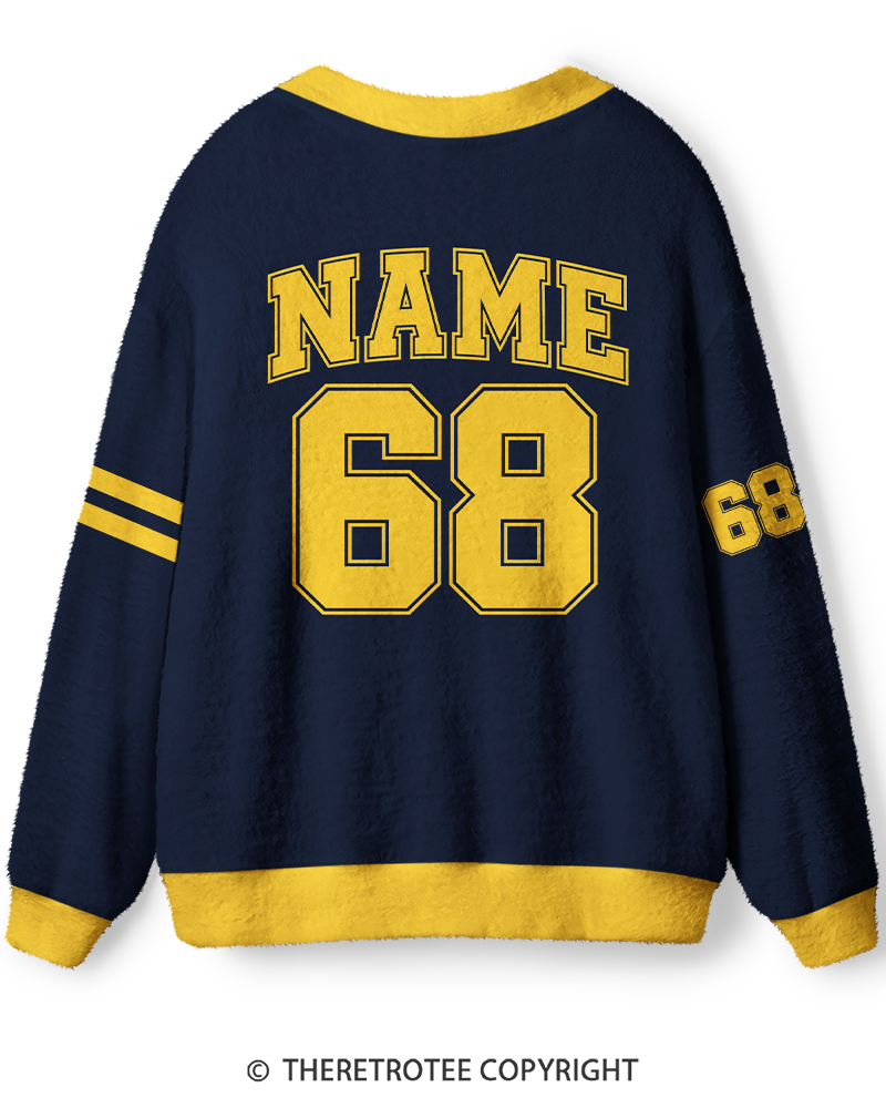 TheRetroTee Vintage Custom Campus Heritage Unisex Cardigan Sweater