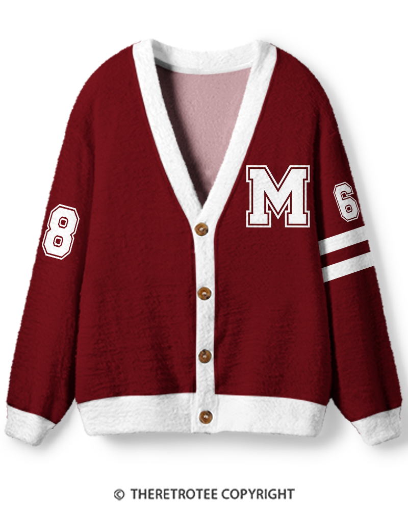 TheRetroTee Vintage Custom Campus Heritage Unisex Cardigan Sweater