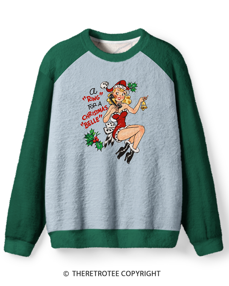 TheRetroTee Vintage Ring for a Christmas Belle Sweater