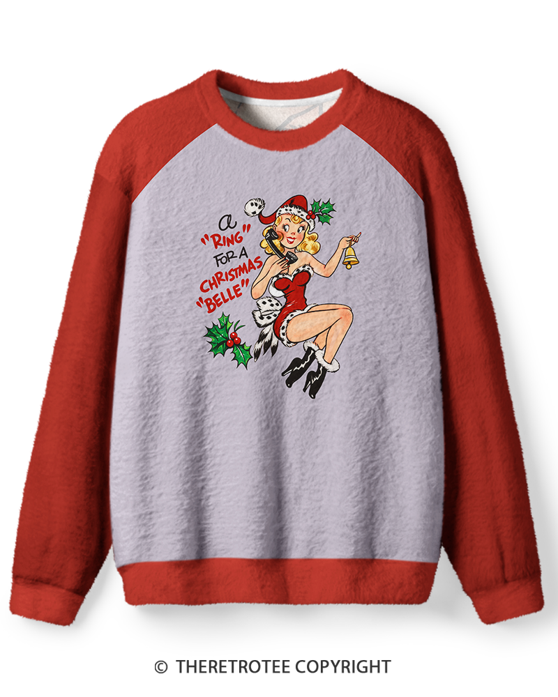 TheRetroTee Vintage Ring for a Christmas Belle Sweater