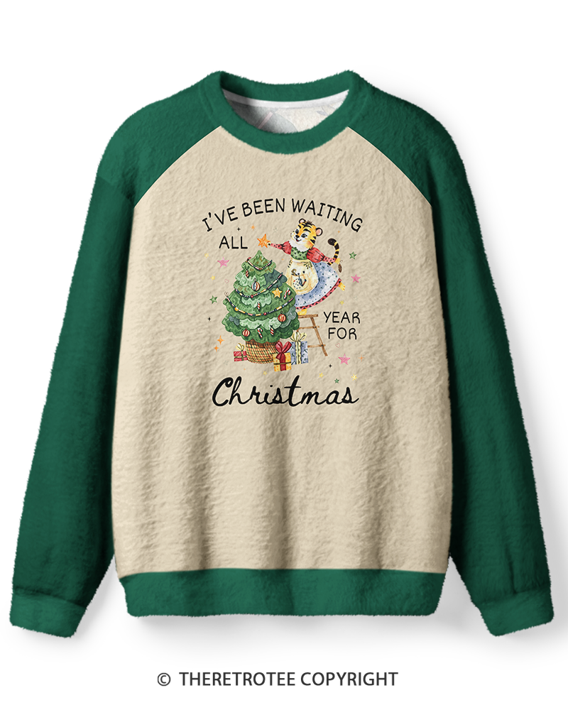 TheRetroTee Vintage Waiting All Year for Christmas Sweater