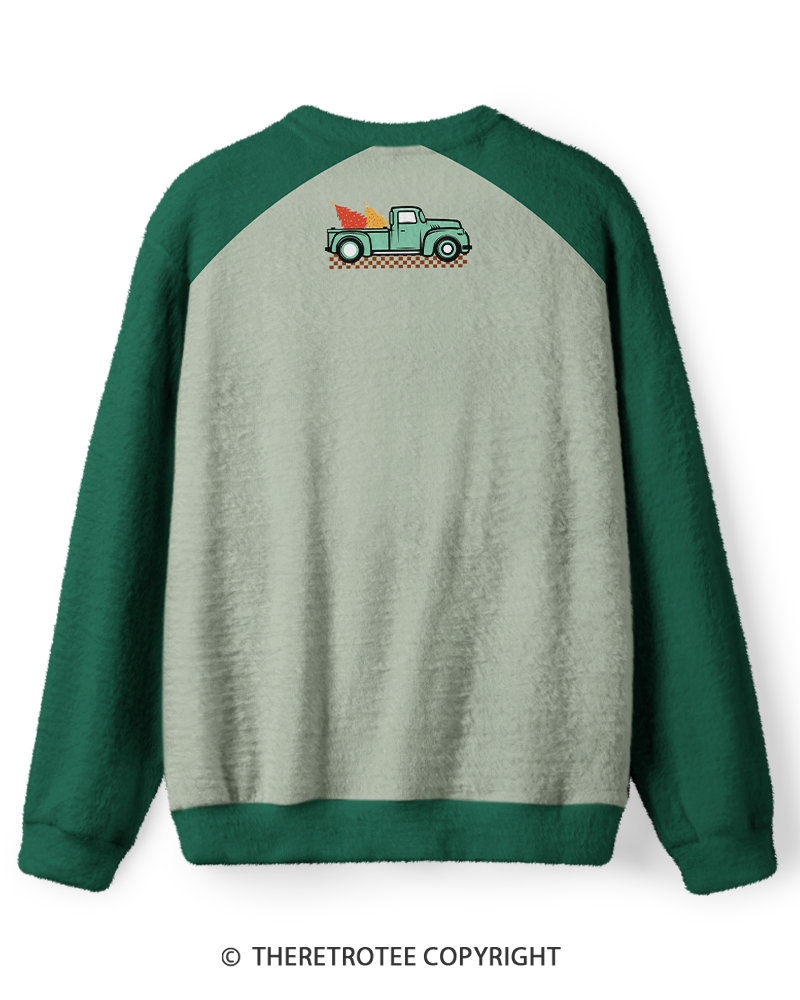 TheRetroTee Vintage Most Wonderful Time of the Year Christmas Truck Sweater