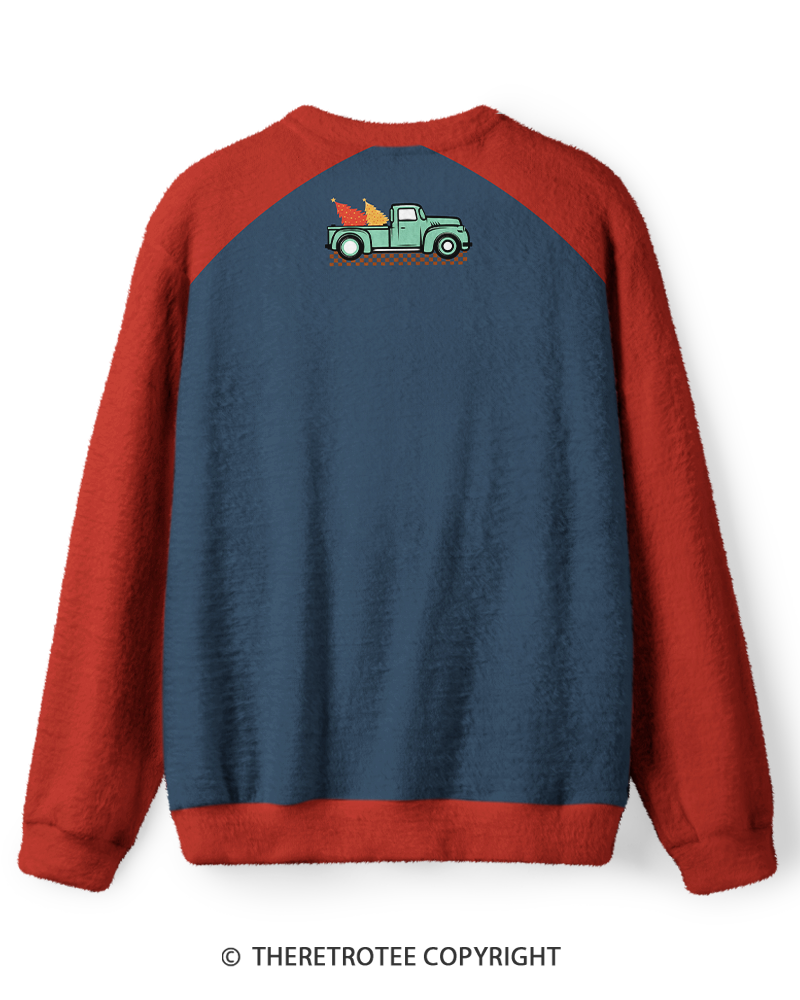 TheRetroTee Vintage Most Wonderful Time of the Year Christmas Truck Sweater