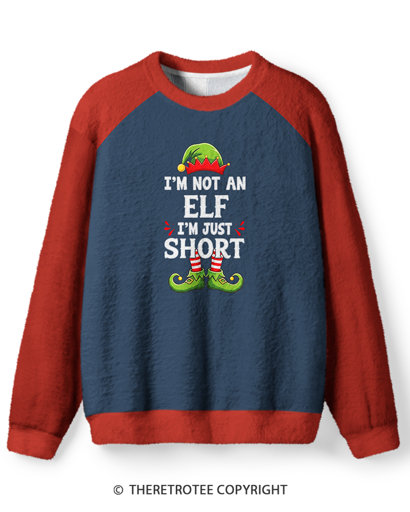 TheRetroTee Vintage I’m Not an Elf I’m Just Short Sweater