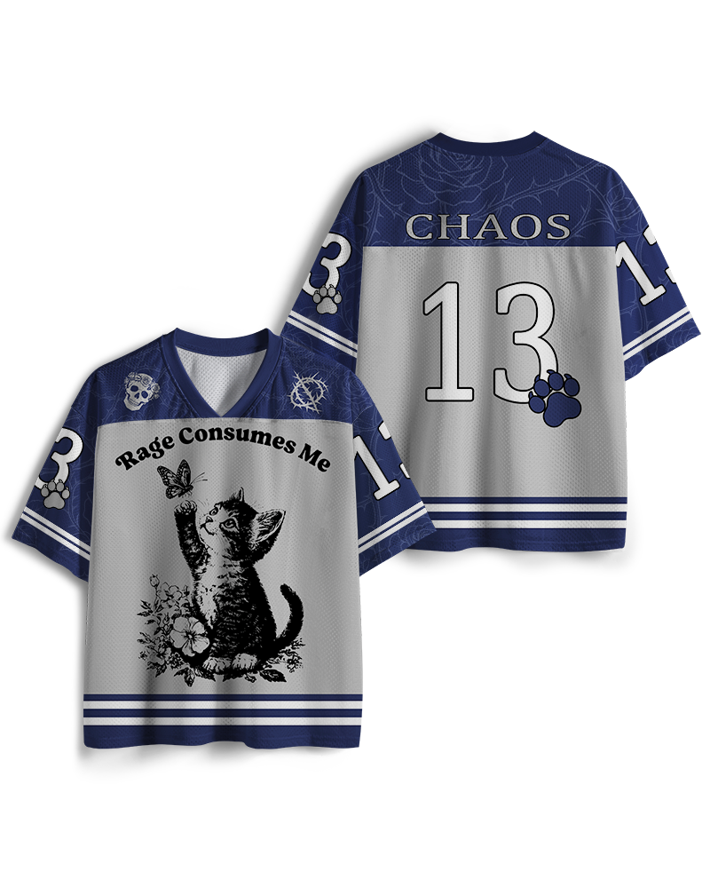 TheRetroTee Rage Consumes Me Mesh Jersey