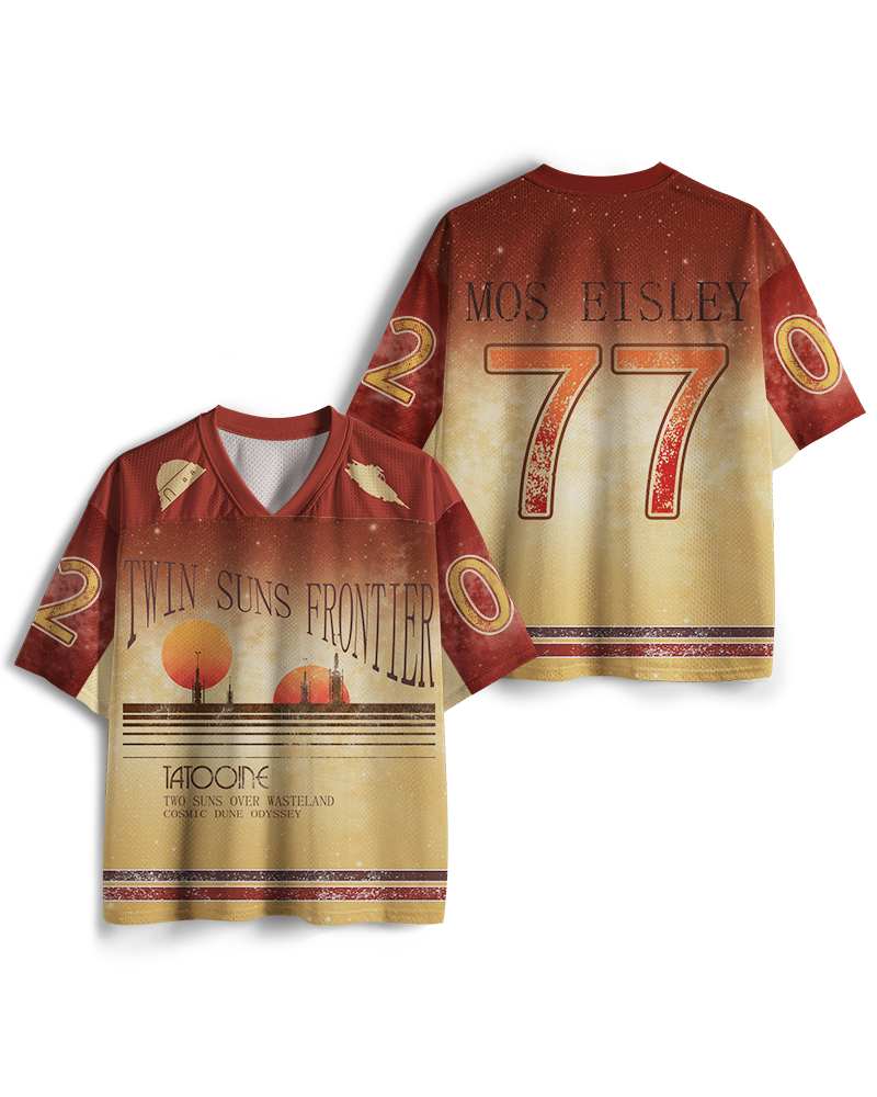 TheRetroTee Galaxy 1980s Mesh Jersey