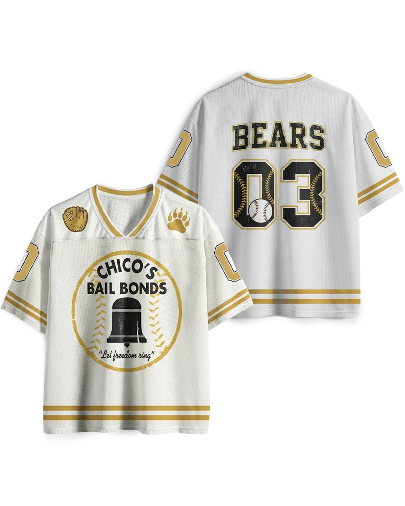 TheRetroTee Chico's Bail Bonds 1970s Mesh Jersey
