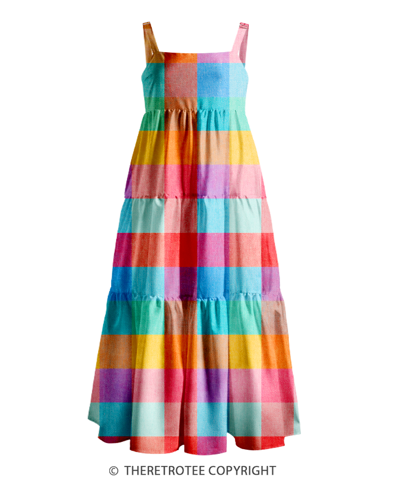 TheRetroTee ——  Vintage Straps Maxi Dress