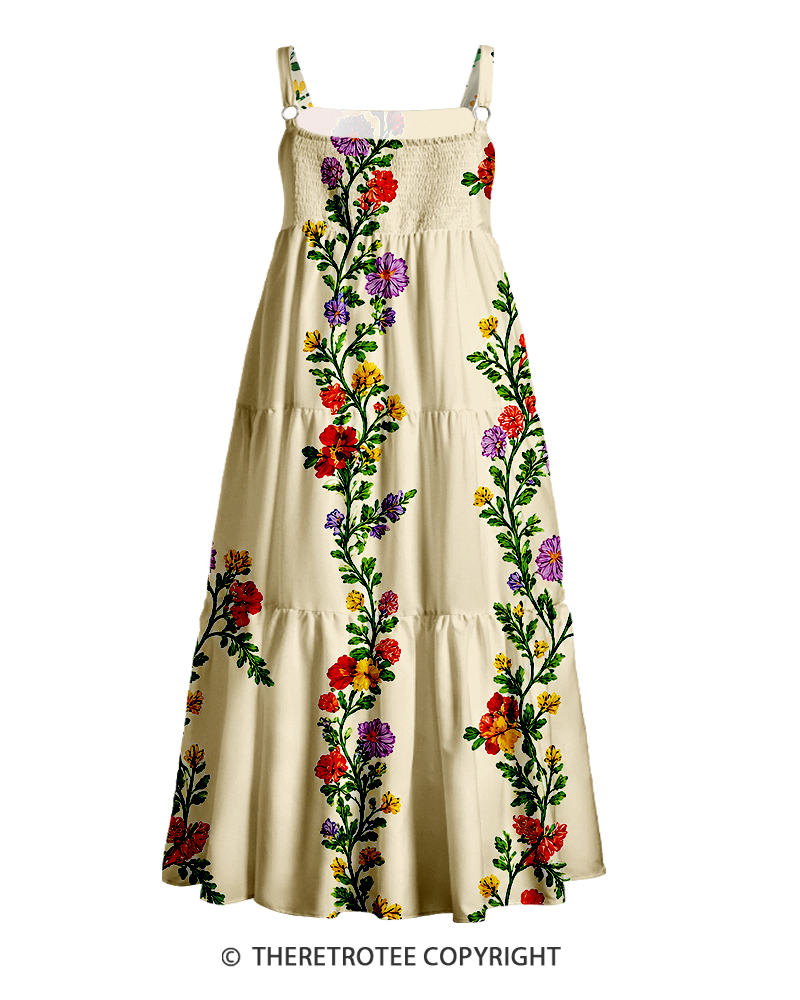 TheRetroTee ——  Vintage Straps Maxi Dress