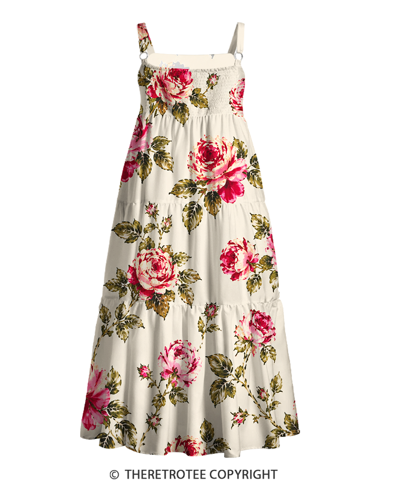 TheRetroTee ——  Vintage Straps Maxi Dress