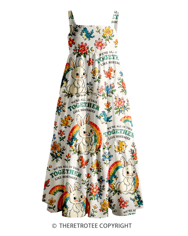 TheRetroTee ——  Vintage Straps Maxi Dress