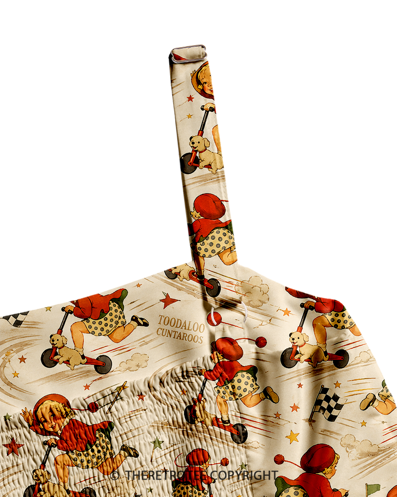 TheRetroTee ——  Vintage Straps Maxi Dress