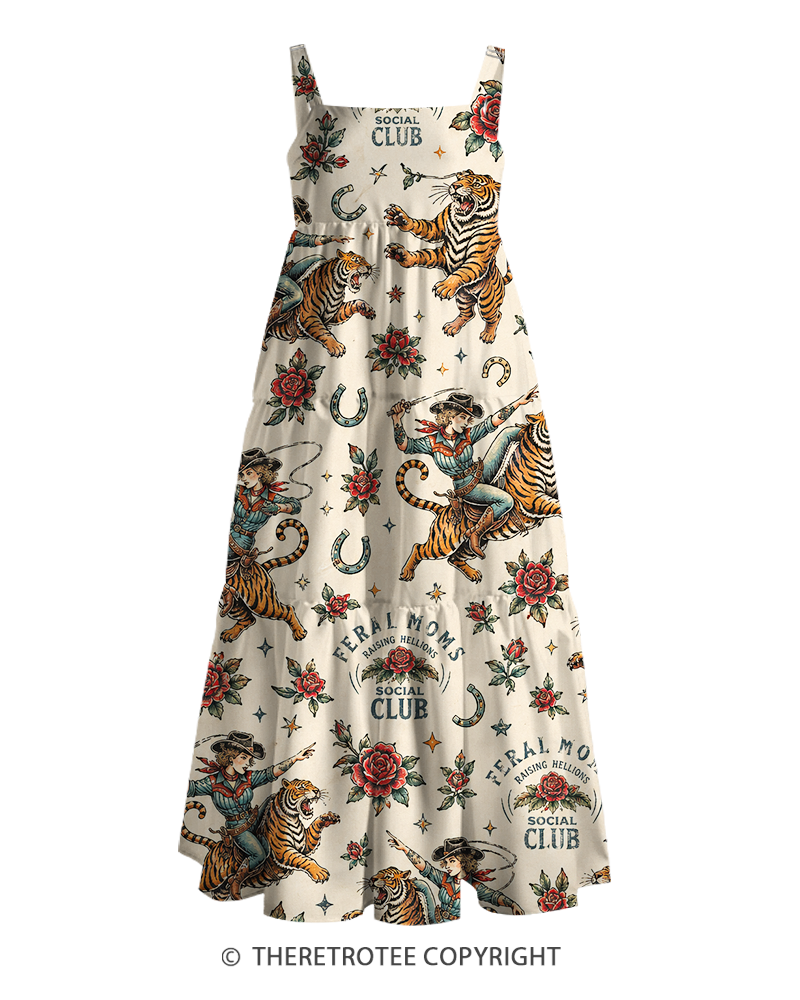 TheRetroTee ——  Vintage Straps Maxi Dress