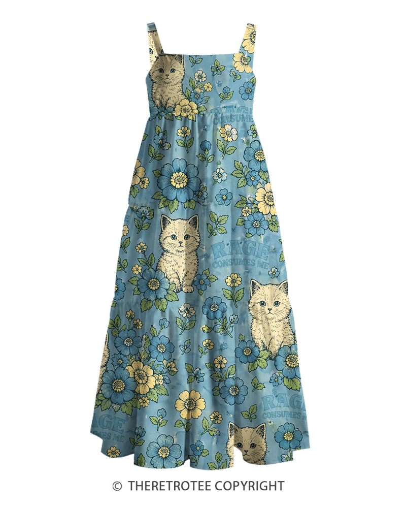 TheRetroTee ——  Vintage Straps Maxi Dress