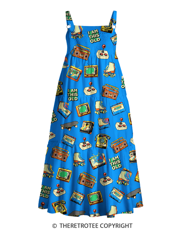 TheRetroTee ——  Vintage Straps Maxi Dress