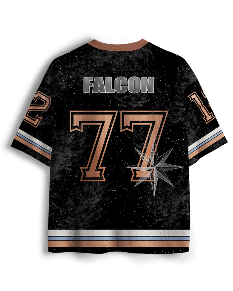 TheRetroTee 1977 Sci-Fi Spacecraft Inspired Mesh Jersey