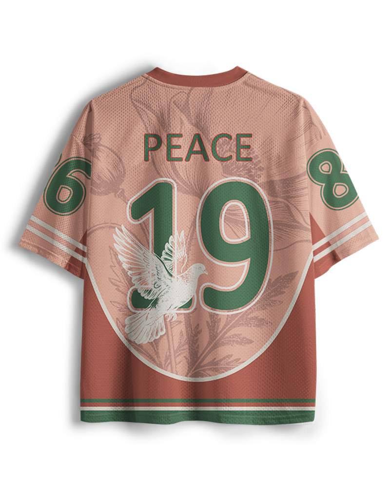TheRetroTee Free palestine Mesh Jersey