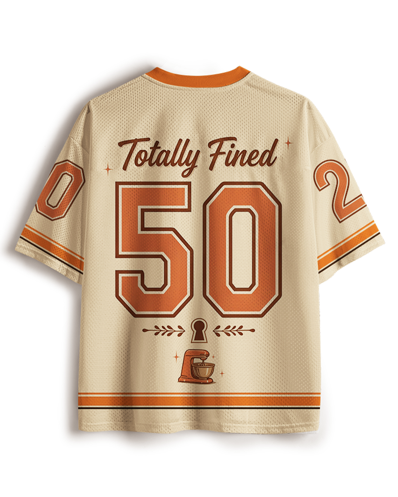TheRetroTee I’m Fine 1950s Mesh Jersey
