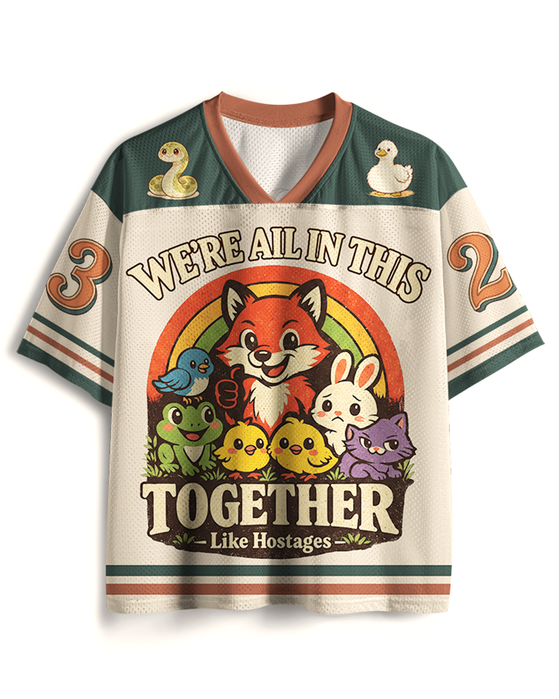 TheRetroTee We’re All In This Together 1970s Mesh Jersey