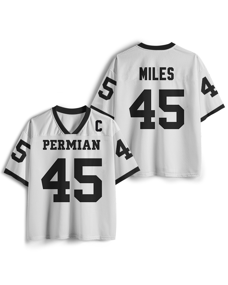TheRetroTee Small Town #45 Football Mesh Jersey