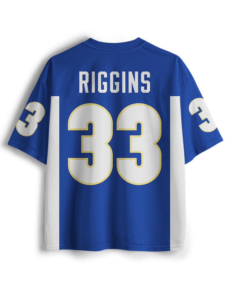 TheRetroTee Small Town #33 Football Mesh Jersey