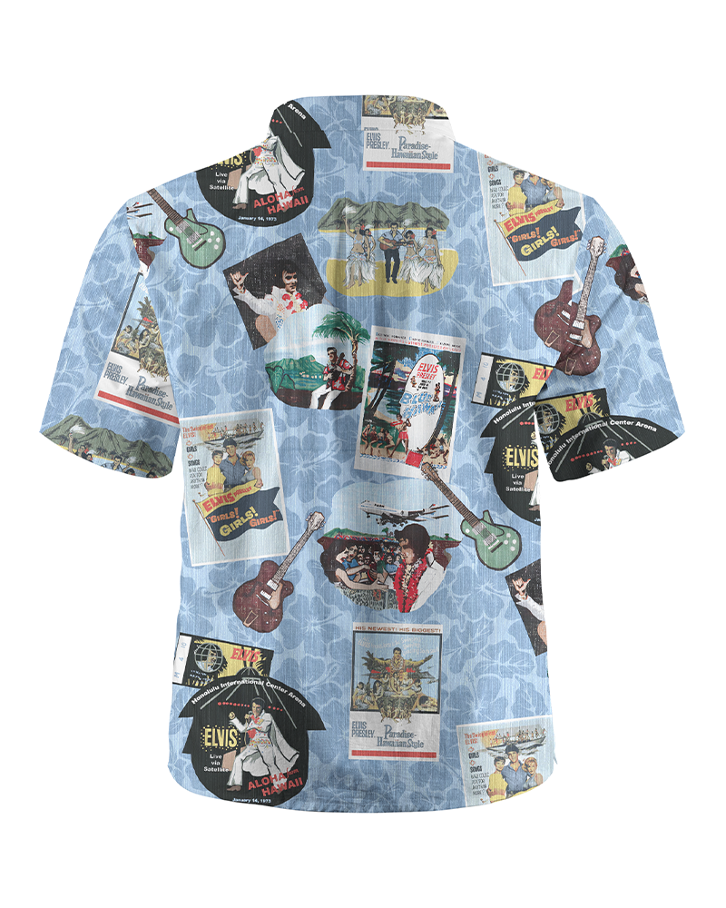 Elvis in Hawaii Pullover Hawaiian Shirt