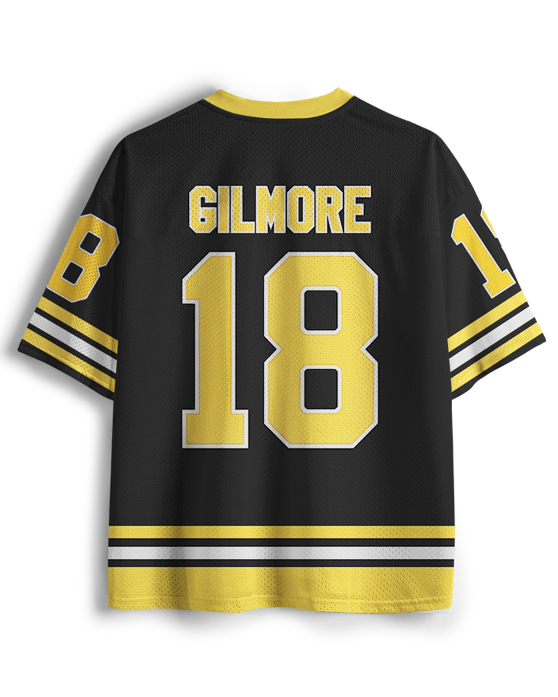 TheRetroTee Sports Comedy Boston #18 Hockey Mesh Jersey