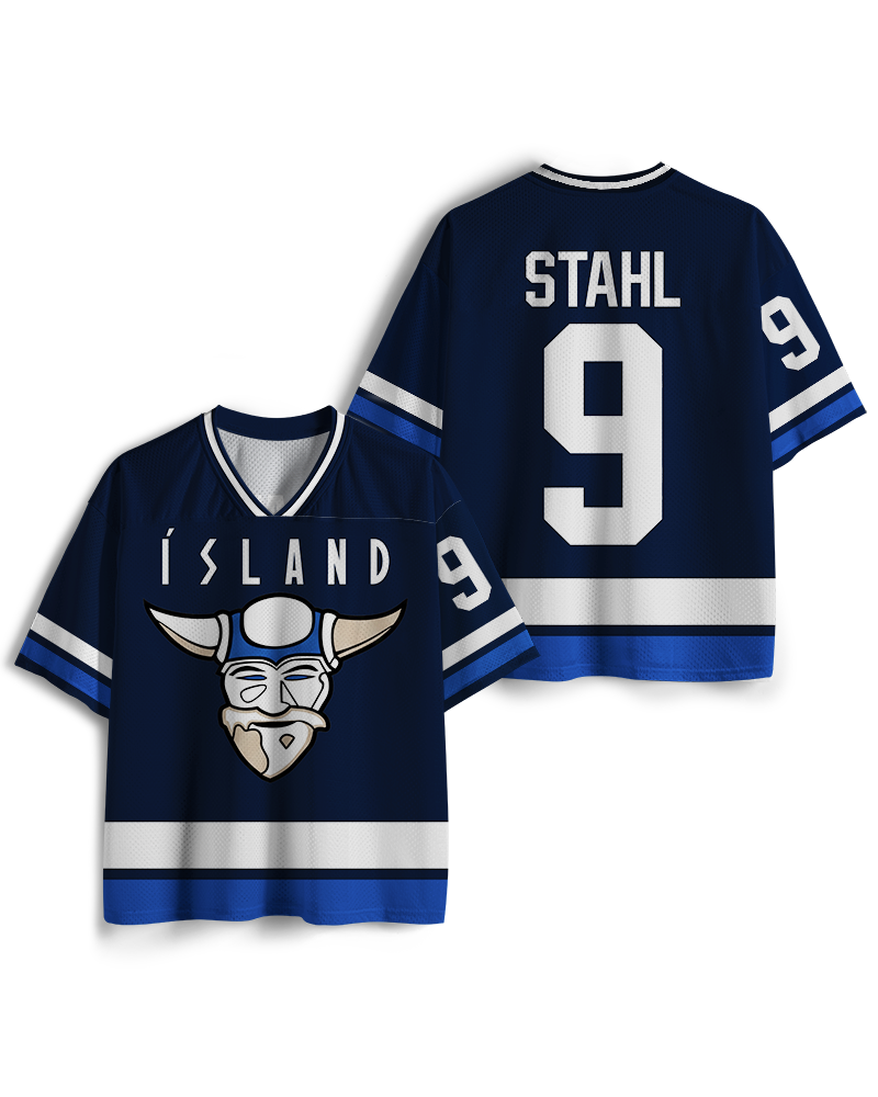 TheRetroTee 1970s Movie-Inspired Island Hockey #9 Mesh Jersey