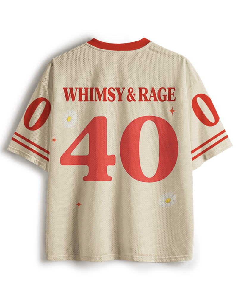 TheRetroTee Whimsy and Feminist Rage 1940s Mesh Jersey