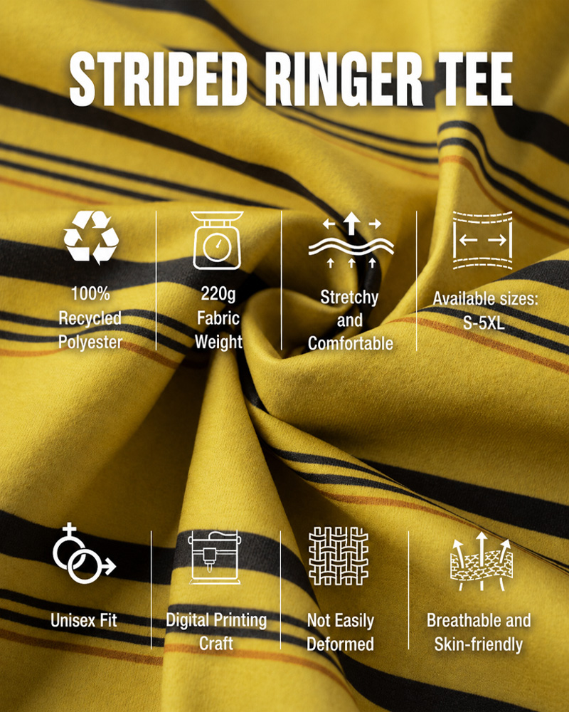 TheRetroTee WTF Happened To Music 1980s Striped Ringer T-Shirt