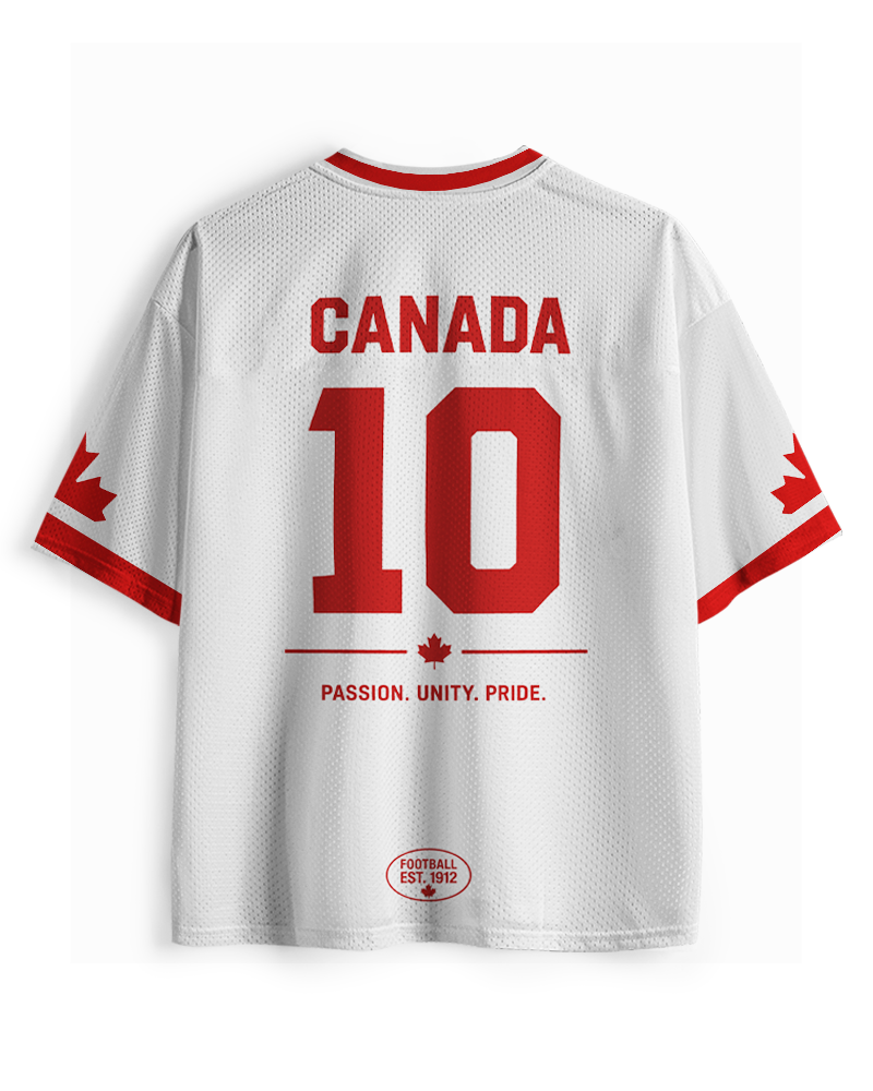 TheRetroTee Canada #10 Retro Soccer Northern Mesh Jersey