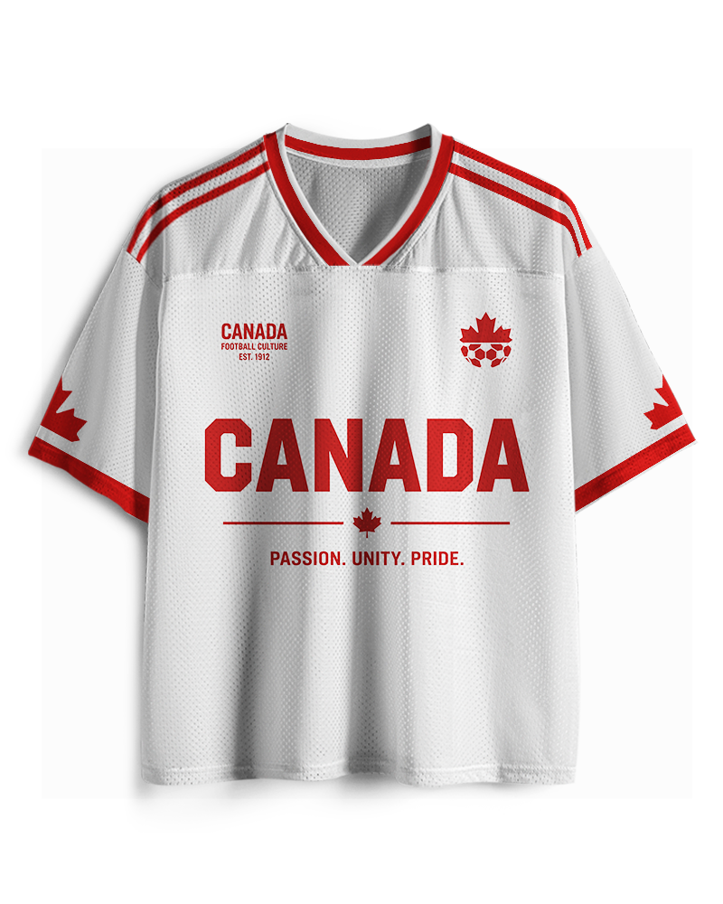 TheRetroTee Canada #10 Retro Soccer Northern Mesh Jersey