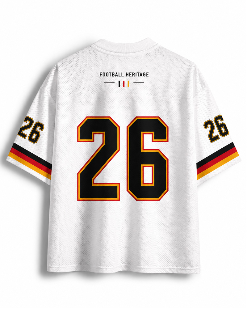 TheRetroTee Germany Classic Football Fan Mesh Jersey