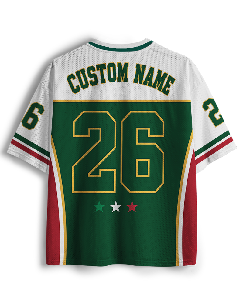TheRetroTee Personalized Mexico Custom Name Number Mesh Jersey