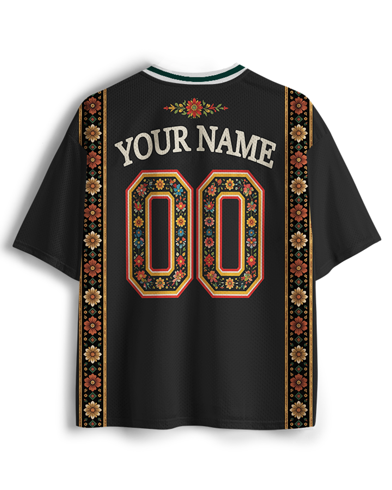 TheRetroTee Personalized Mexico Soccer Mesh Jersey