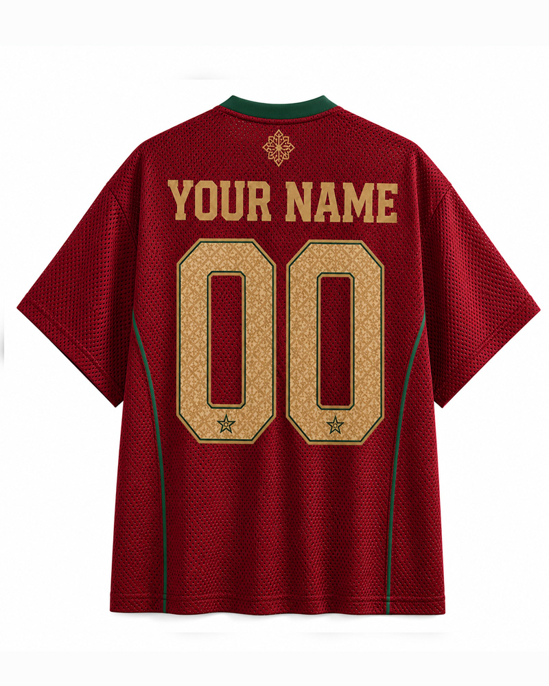 TheRetroTee Personalized Morocco Soccer Mesh Jersey