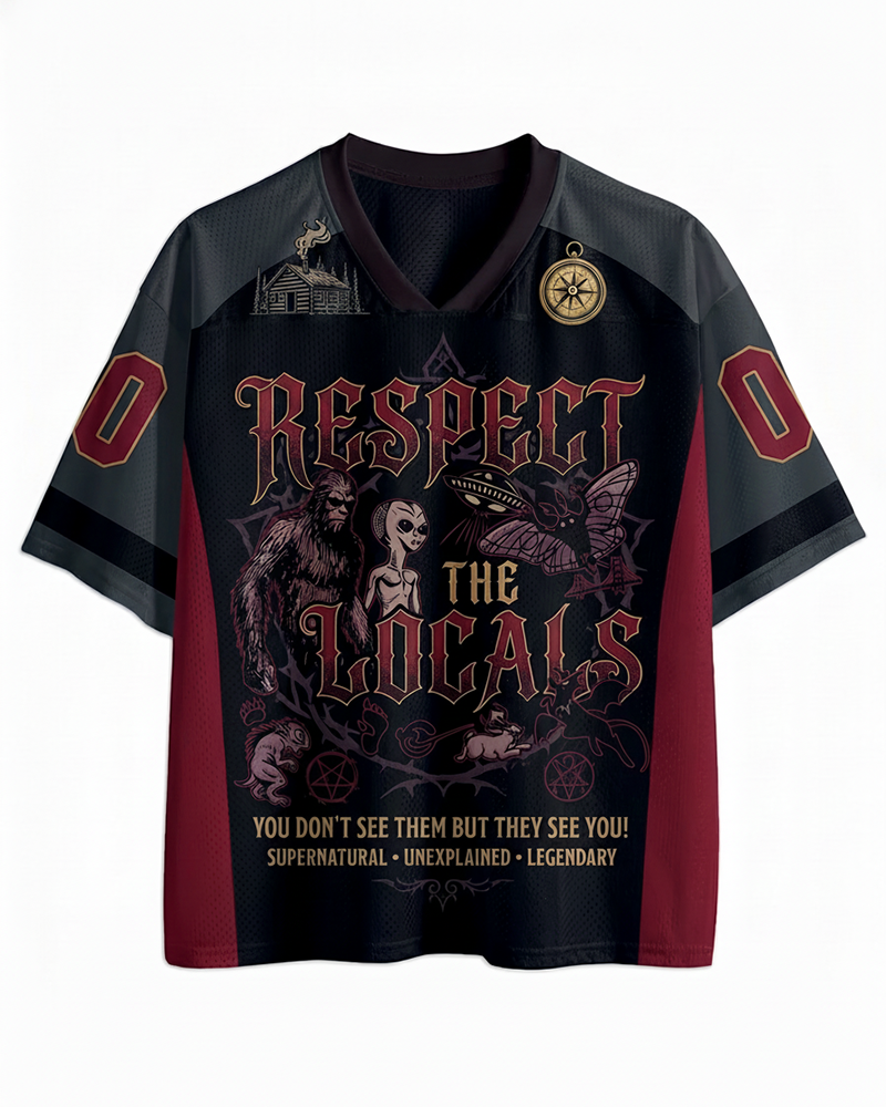 TheRetroTee Respect  The  Locals 1970s Mesh Jersey