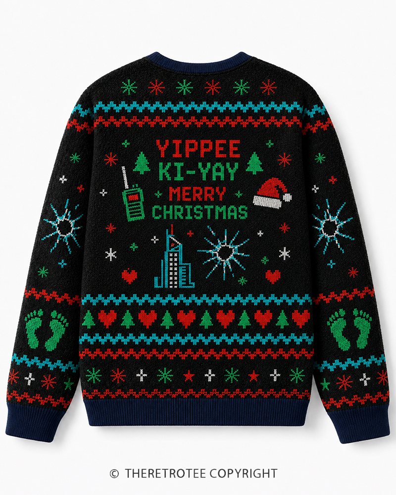 TheRetroTee a Christmas Movie Sarcasm Christmas Graphic Sweater