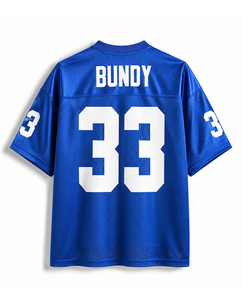 TheRetroTee Small Town #33 Football Gridiron Mesh Jersey