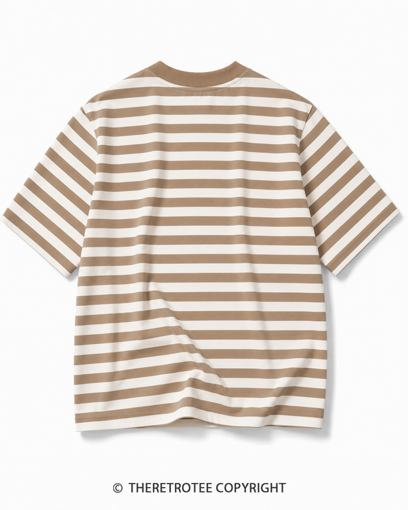11TheRetroTee 90s Nostalgic Striped Ringer T-Shirt