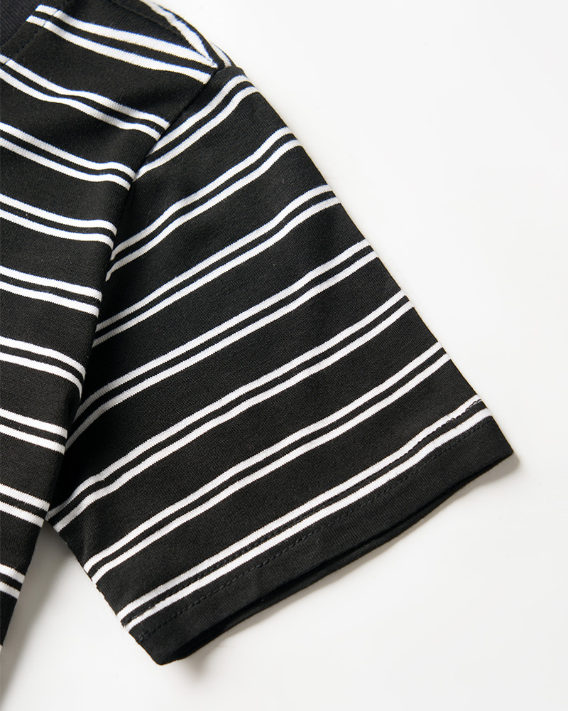 TheRetroTee 1970s Vintage Kids Striped T-Shirt
