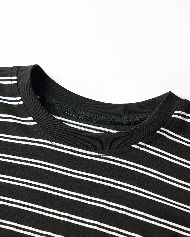 TheRetroTee 1970s Vintage Kids Striped T-Shirt