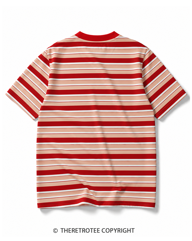 TheRetroTee 70s Inspired Striped Ringer T-Shirt